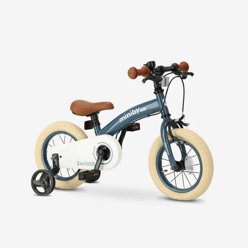 Qplay Miniby Kinderfahrrad 12 Zoll – 3-in-1 – Laufrad – Stahl