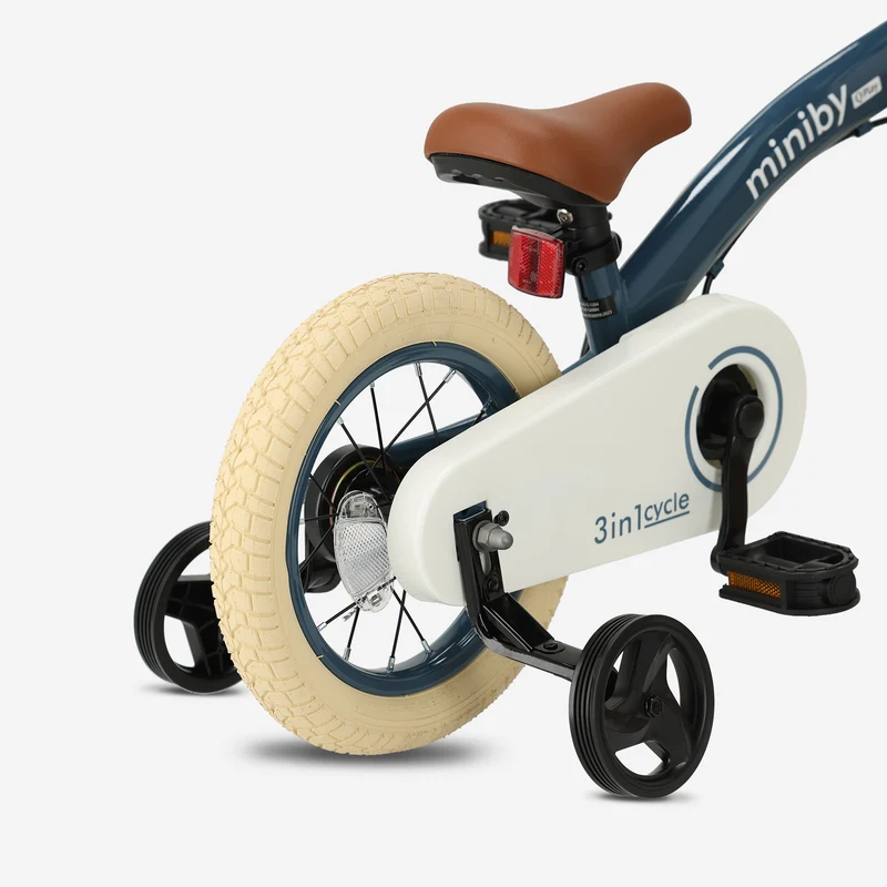 Qplay Miniby Kinderfahrrad 12 Zoll – 3-in-1 – Laufrad – Stahl