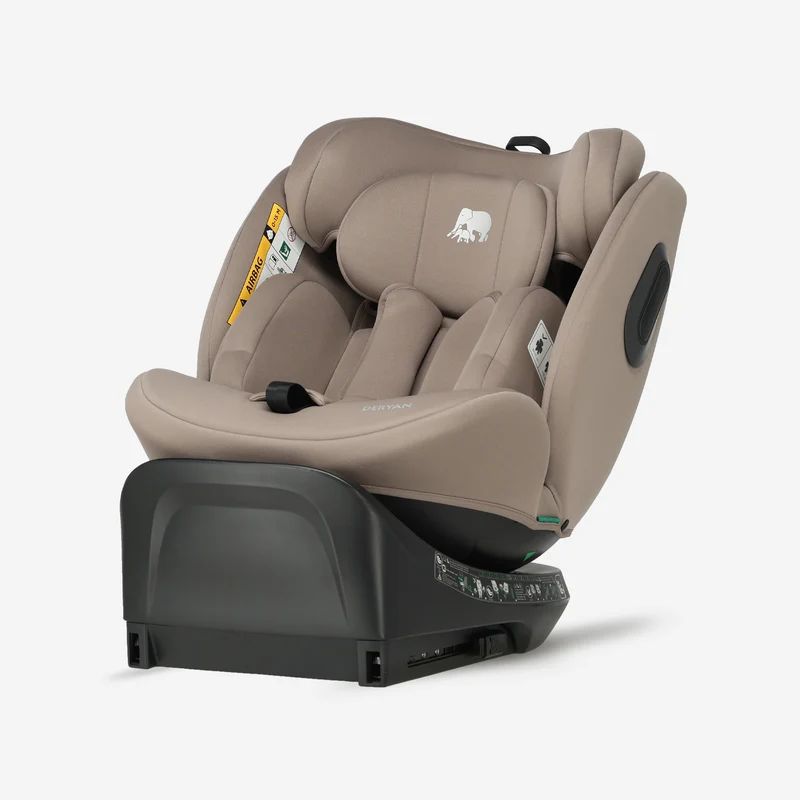 Carly Luxe i-Size Autostoel - 0-36kg - Isofix + steunpoot - 360 draaibaar - Truffle Nougat