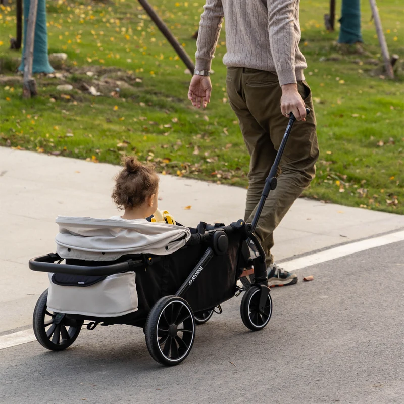Qplay Go Cargo Kinderwagen & Bollerwagen – Beige