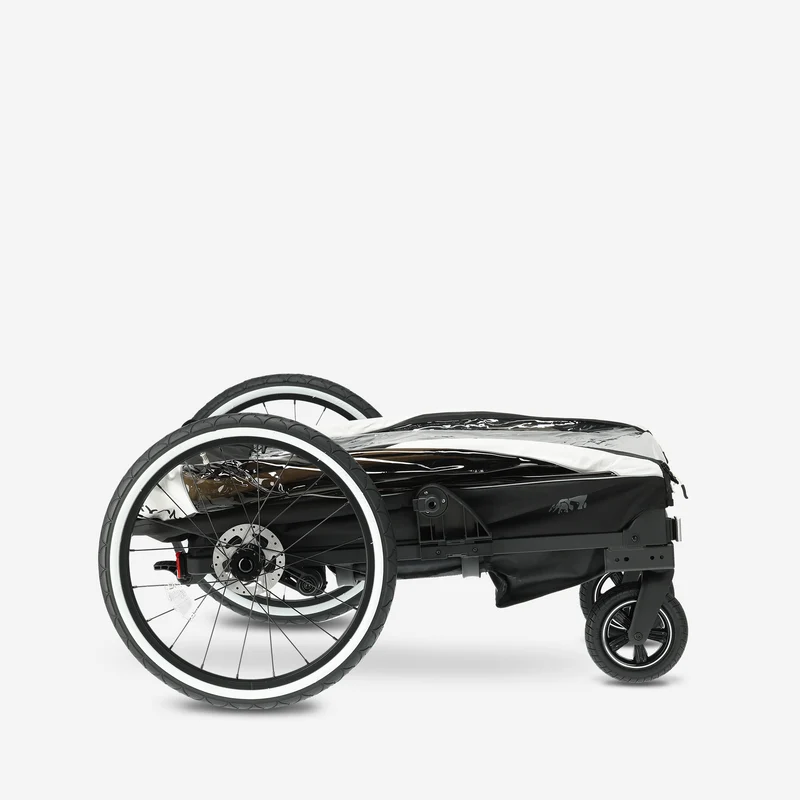 Luxe Fietskar V2 - Wandelwagen - Hardloopkinderwagen Cream