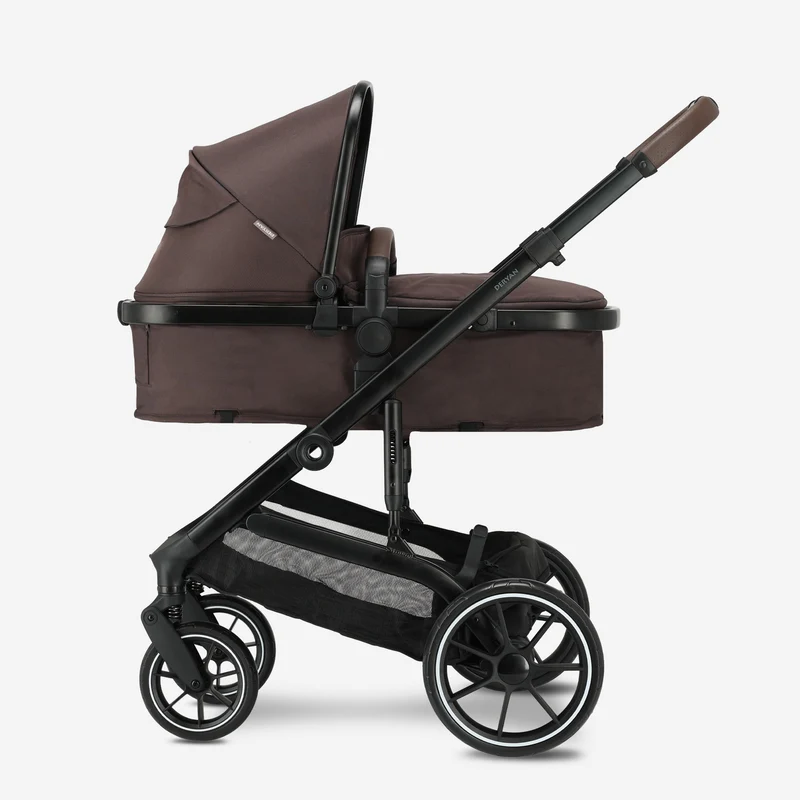 Noa 3-in-1-Kinderwagen in Schokoladenbraun