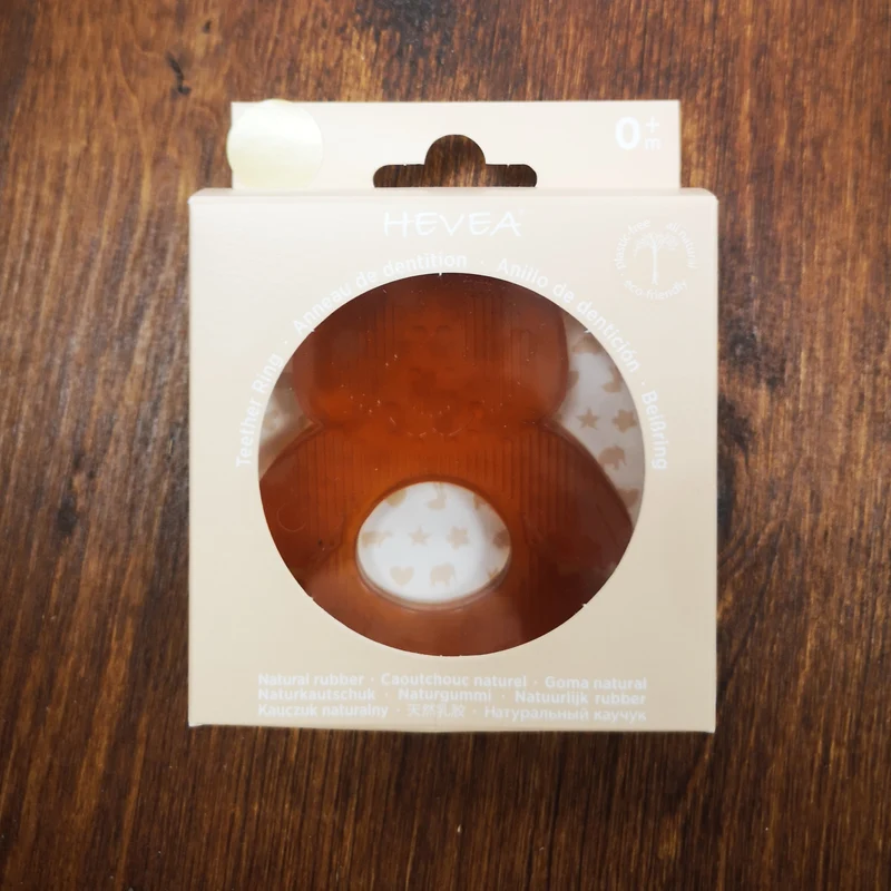 Hevea Zahnungshilfe Teether Ring Panda aus Naturkautschuk