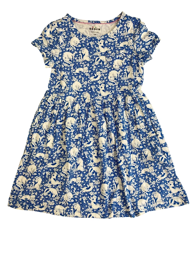 Mini Boden Kurzarm Kleid 122 (7-8 Jahre)
