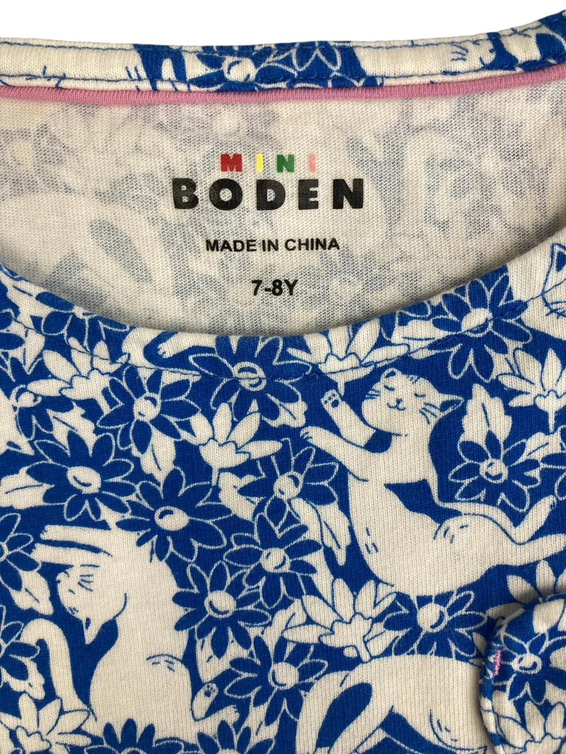 Mini Boden Kurzarm Kleid 122 (7-8 Jahre)