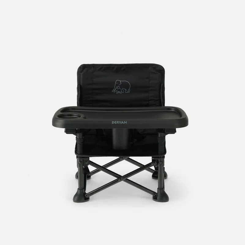 Pop 'N Sit Mini Kinderstoel - Opvouwbare stoelverhoger - Zwart
