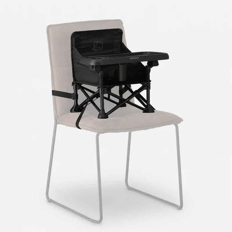 Pop 'N Sit Mini Kinderstoel - Opvouwbare stoelverhoger - Zwart