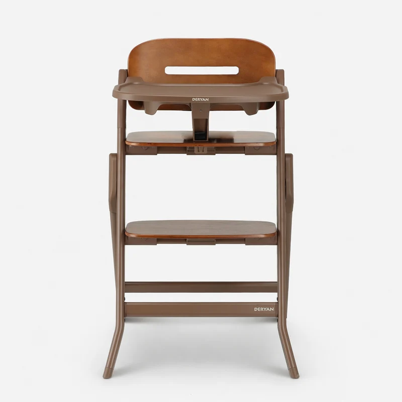 Oak Luxe Kinderstoel met Bouncer - Donkerbruin