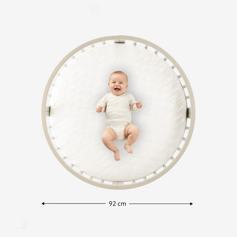 Willow Houten Ronde Box inclusief matras - Sand
