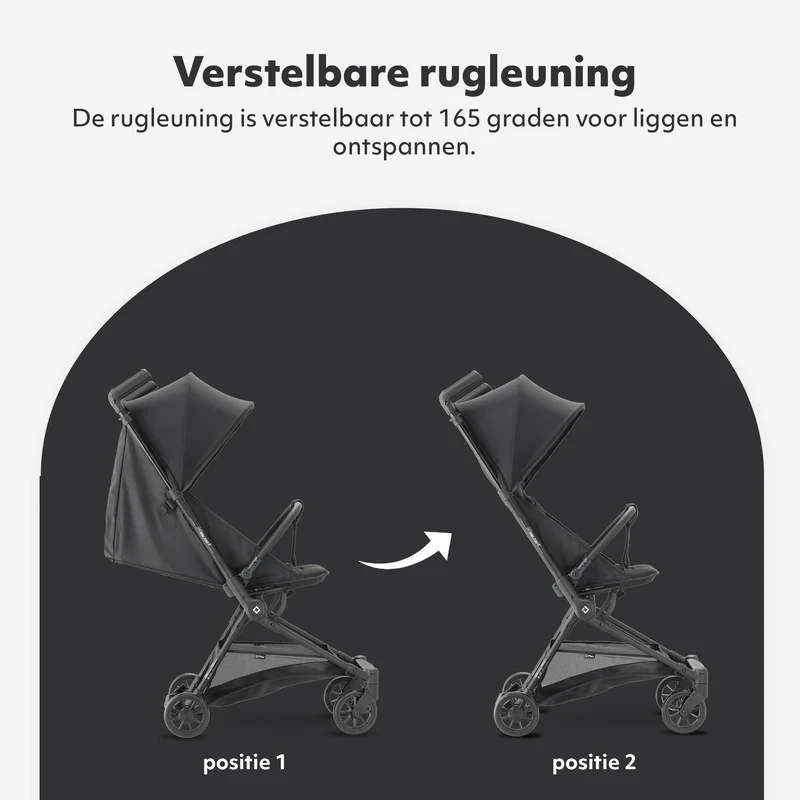 Qplay Mega Pro Leichtgewicht-Buggy – Schwarz