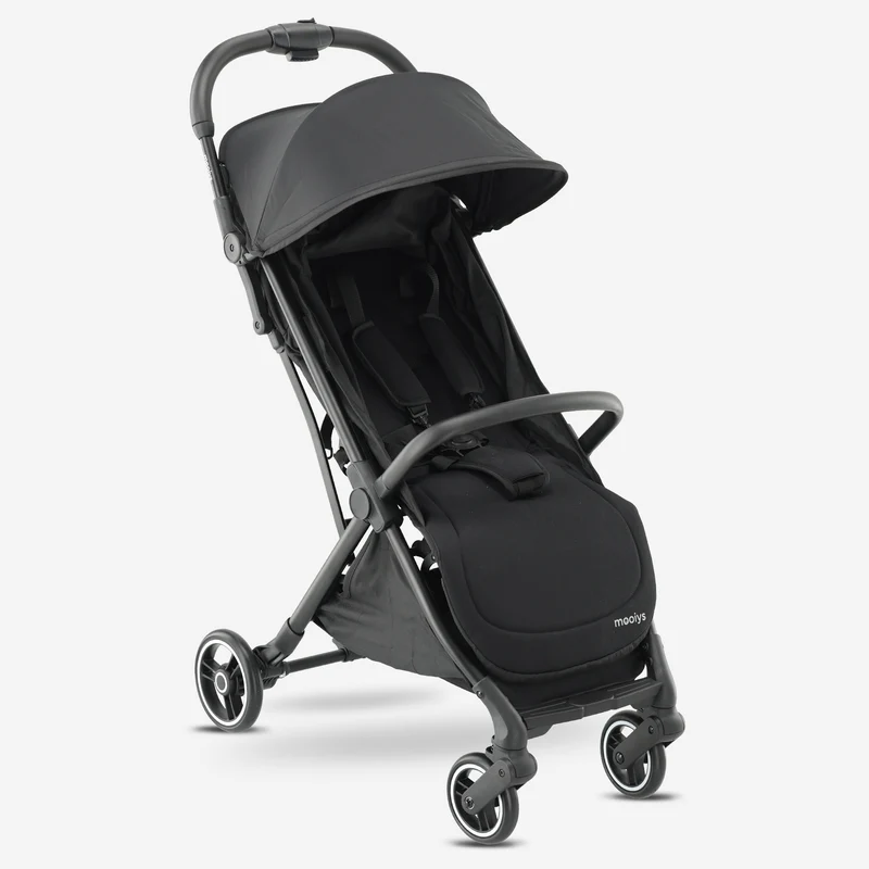 Mooiys Axel Buggy - Compacte Buggy - Klein opvouwbaar en lichtgewicht - Inclusief draagtas - Zwart
