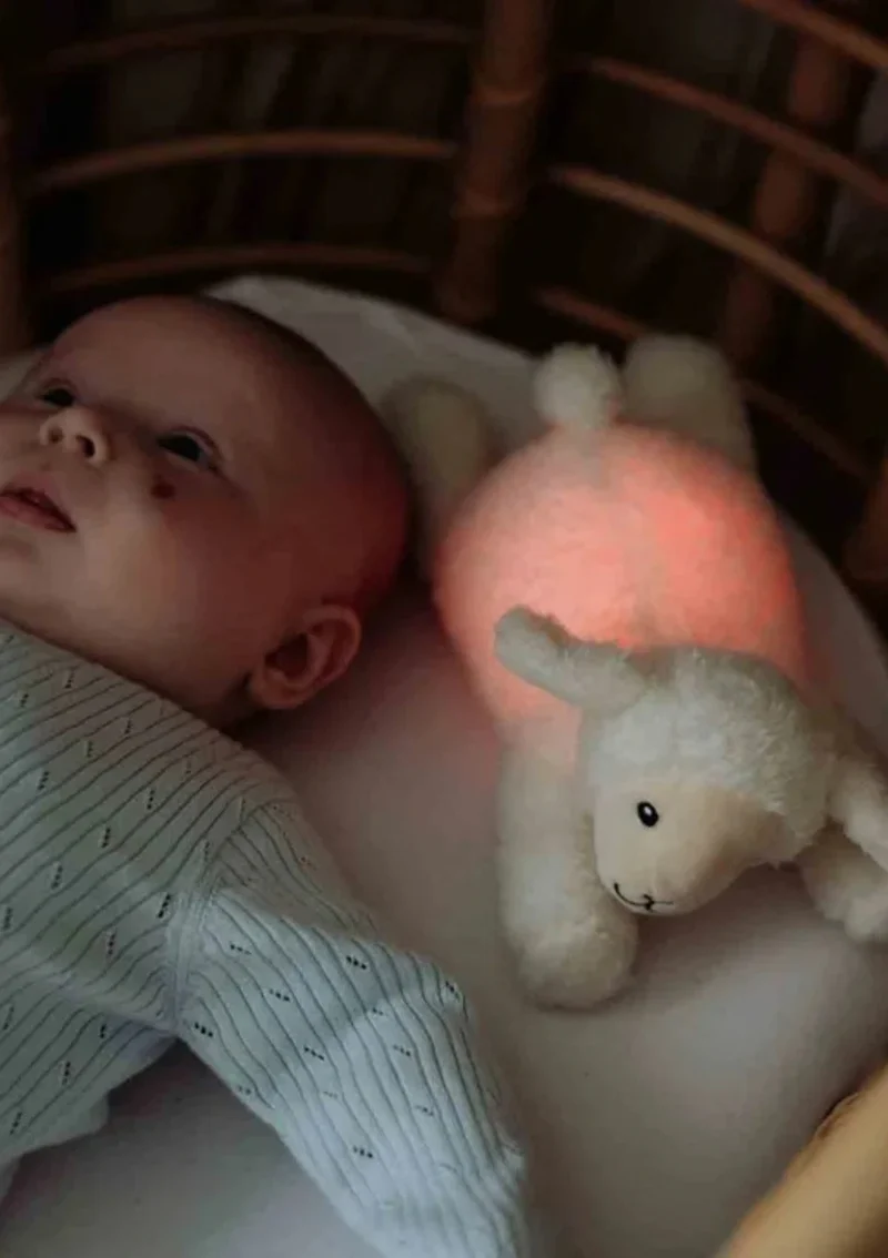 Kuscheltier mit Nachtlicht 'Rosie' beige