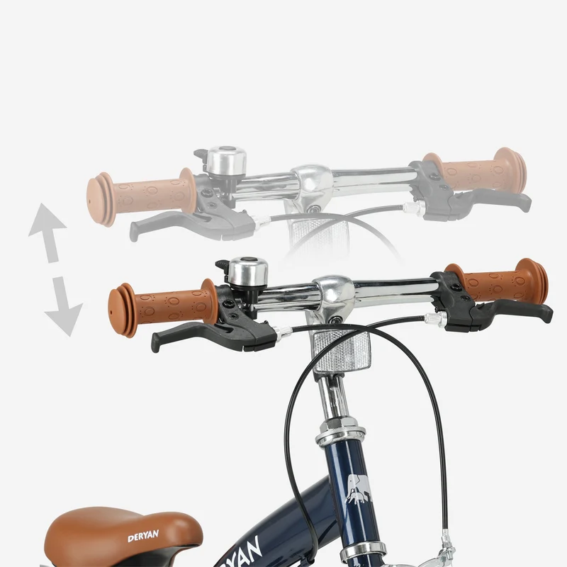 Deryan Kinderfahrrad 14 Zoll – 3-in-1 – Laufrad Blau