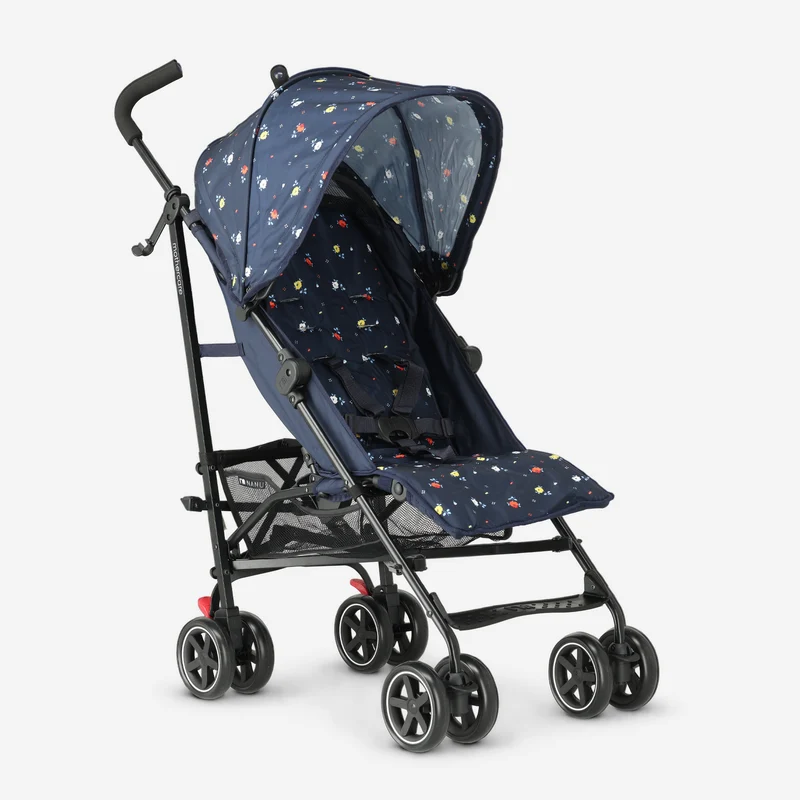 Paraplu Buggy - Verstelbare Buggy - Tot 15 kg - Inclusief regenhoes - Multi Blauw