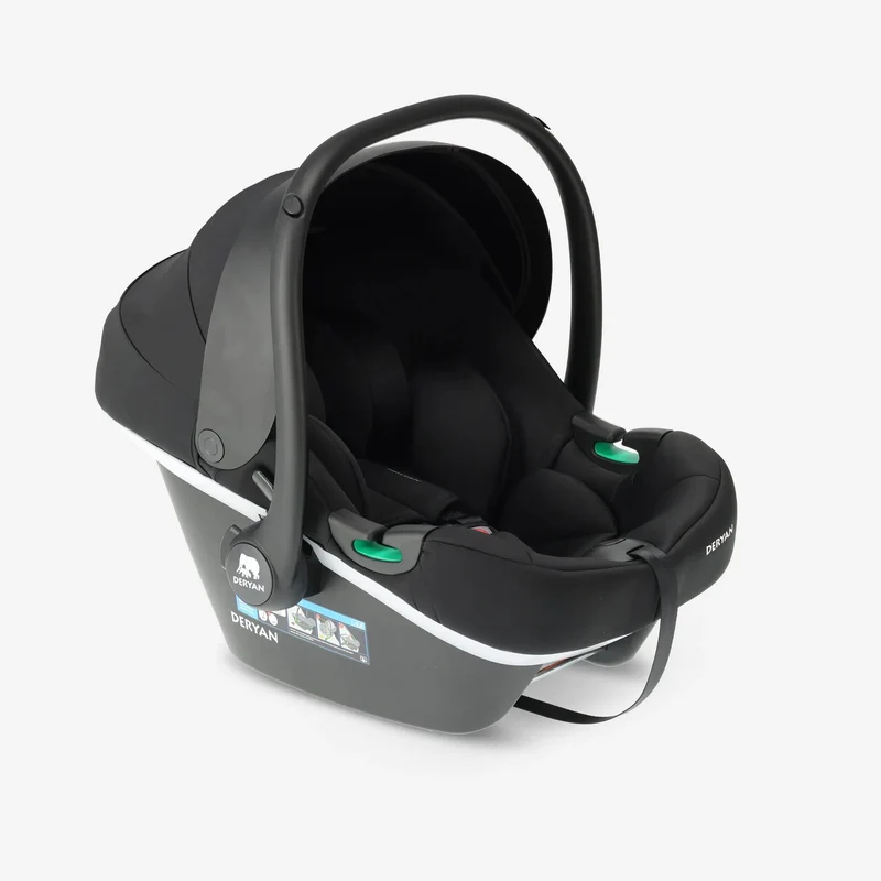 Deryan i-Size-Autokindersitz – Schwarz – Ab der Geburt – Isofix-Autokindersitz 0+