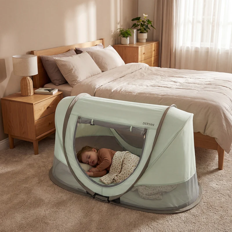 Scott Baby-Pop-up-Campingbett – Grün