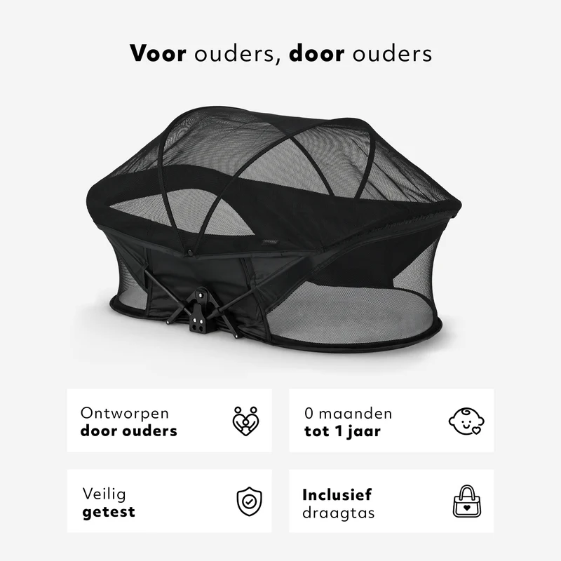 Infant Deluxe BabyBox Campingbett – Schwarz
