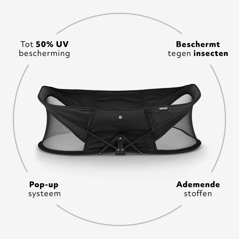 Infant Deluxe BabyBox Campingbett – Schwarz