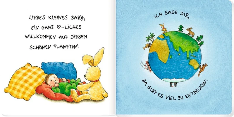 Coppenrath Die Spiegelburg Willkommen Kleines Baby - Stoffhase Felix 10cm