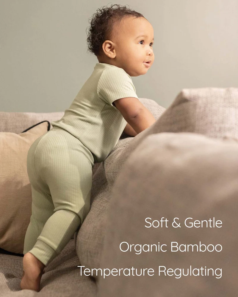 BABYGO® Gerippte Baby-Leggings | 2er-Pack