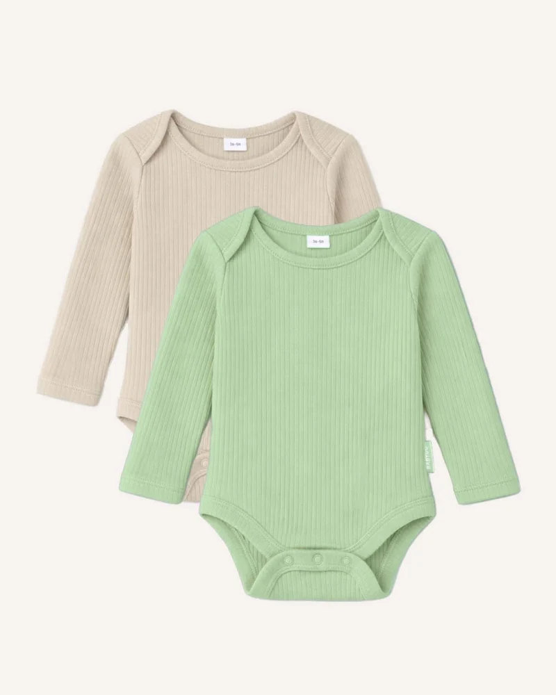 BABYGO® Langarm-Babybody | 2er-Pack