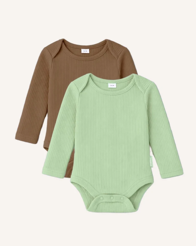 BABYGO® Langarm-Babybody | 2er-Pack