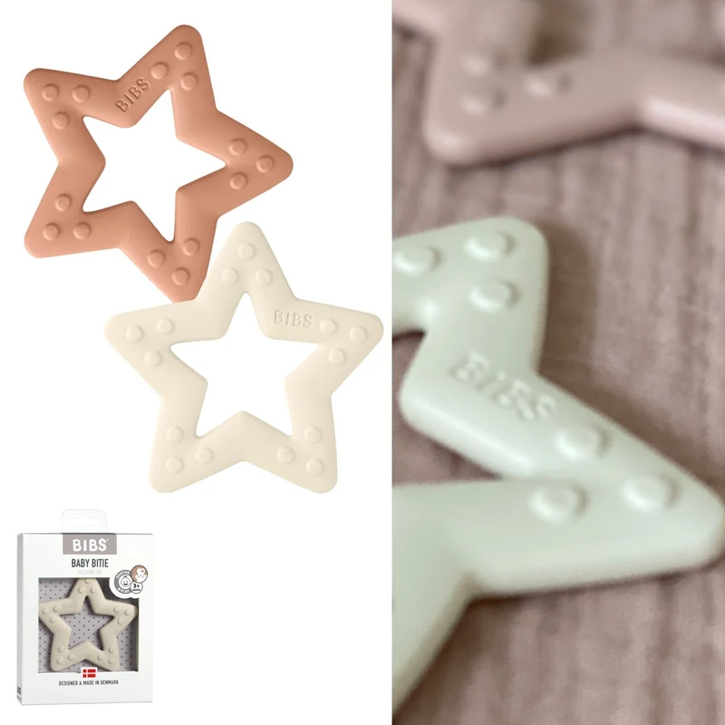 BIBS Bitie Baby Beißring Stern 3m+