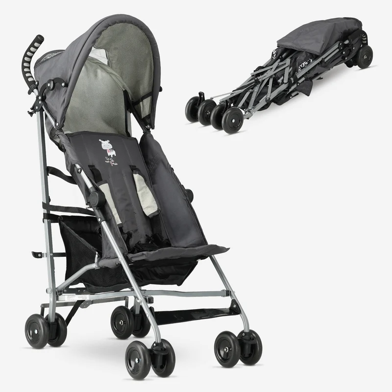 Asalvo Buggy - Paraplu Buggy - Compact Inklapbaar - Grijs/Créme
