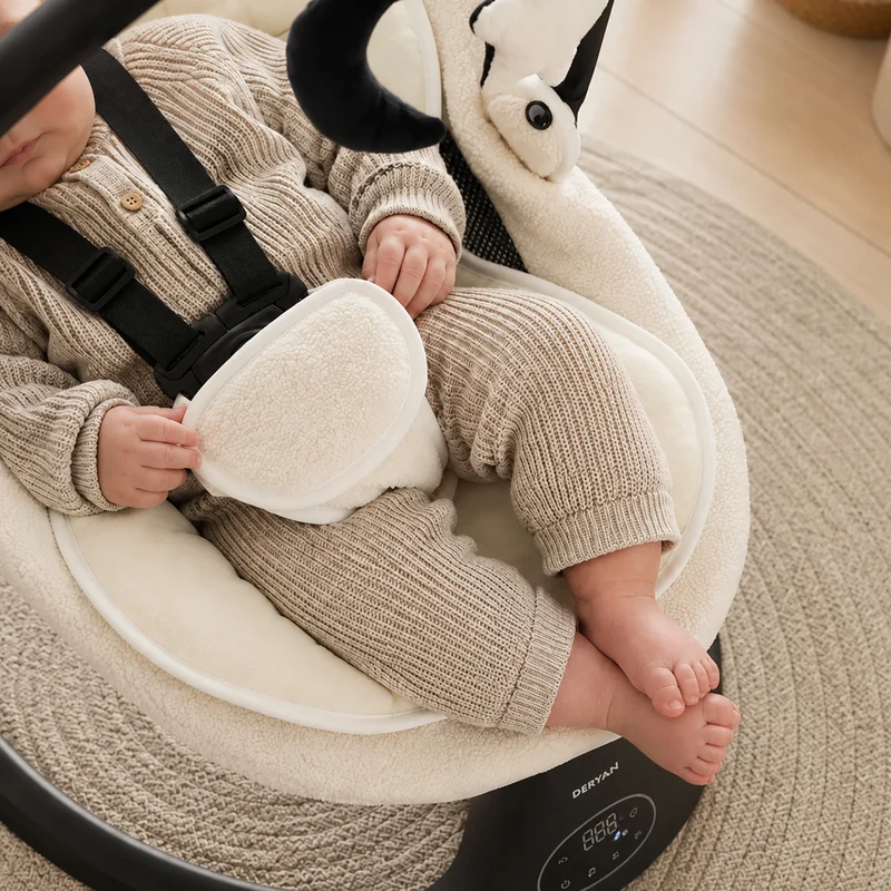 Teddy Elektrische Wipstoel - Baby Schommelstoel - Wit