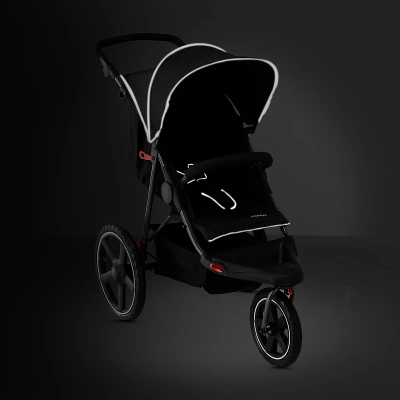 Mooiys Cruze Jogger Laufkinderwagen – Schwarz