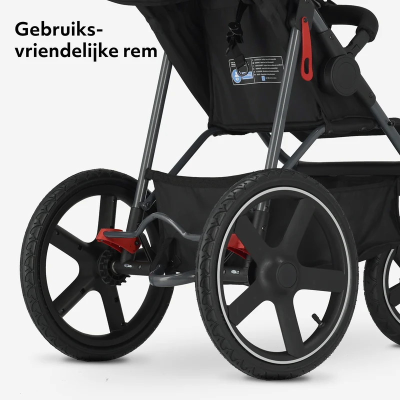Mooiys Cruze Jogger Laufkinderwagen – Schwarz