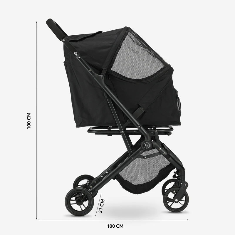 Qplay QPPet Hondenbuggy Zwart