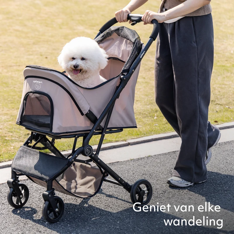 Qplay QPPet Hondenbuggy Nougat