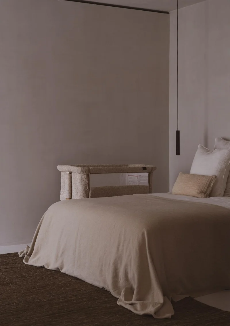 Beistellbett 'Side by Side' Natural Bouclé Sheep 84 x 50 cm