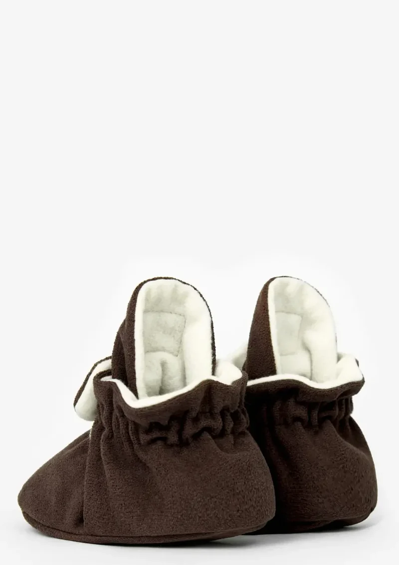 Baby Booties Gamuza Chocolate