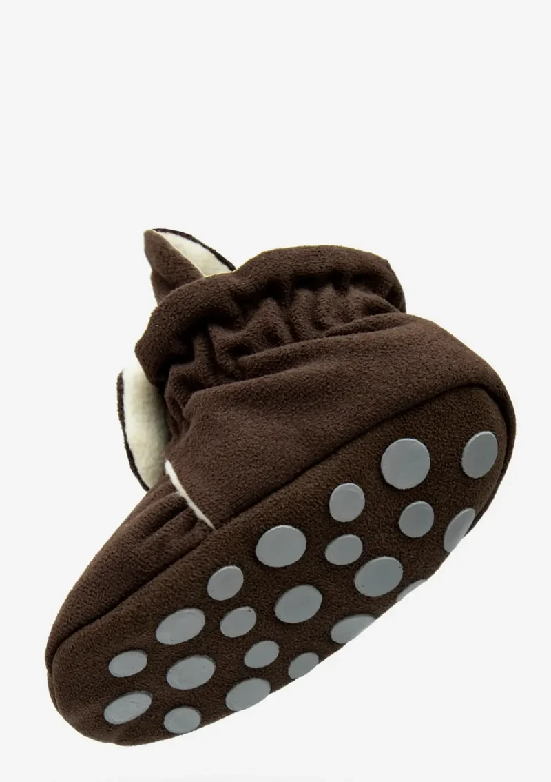 Baby Booties Gamuza Chocolate