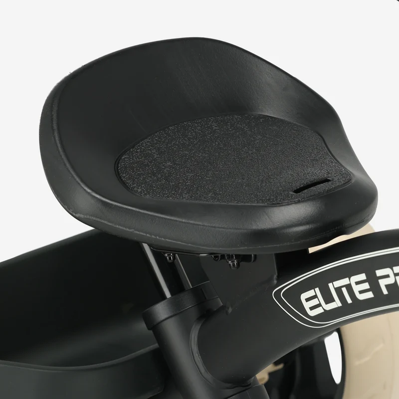 QPlay Elite Pro Luxe Driewieler met duwstang - Zwart