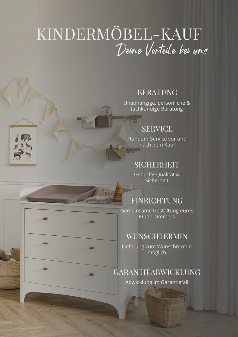 Wandwickeltisch 'Wally' Dusty Grey