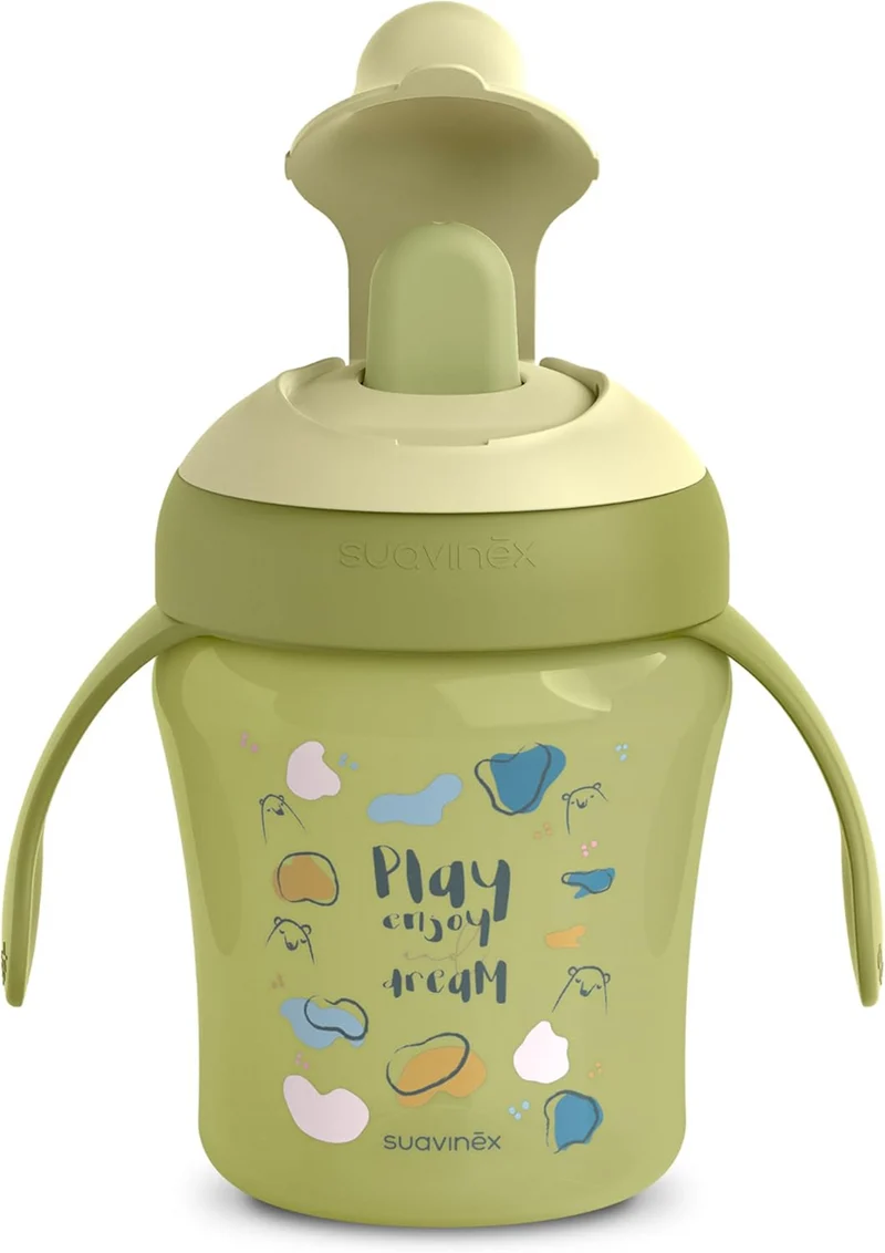 SUAVINEX Learning Cup kubek niekapek z twardym ustnikiem 200 ml 6 m+