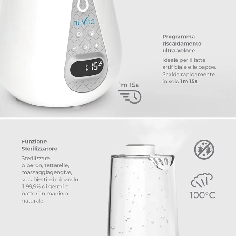 NUVITA podgrzewacz sterylizator rozmrażacz 4w1