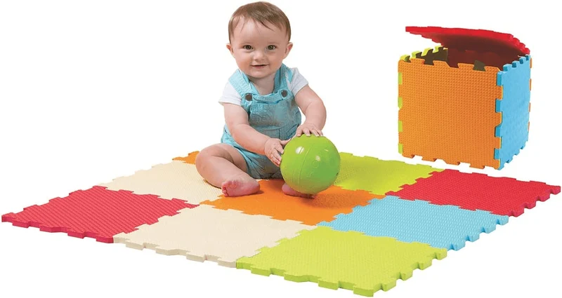 LUDI mata składana puzzle SENSORYCZNE 90x90