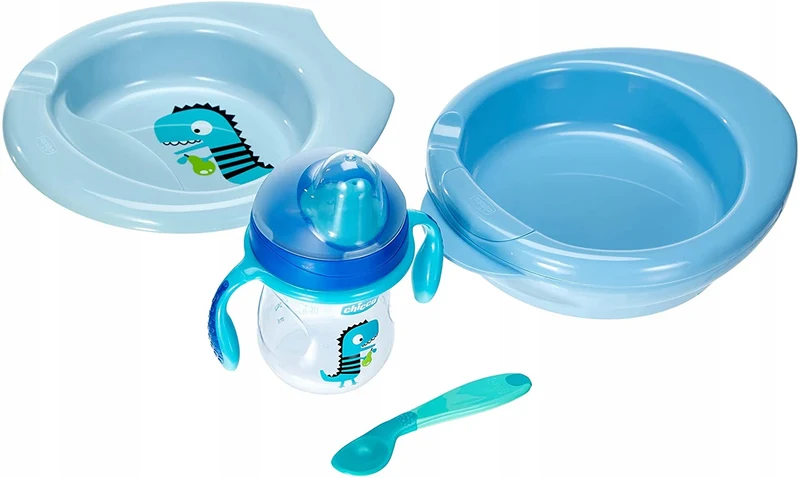 CHICCO zestaw naczyń 6msc+ 4 elementy