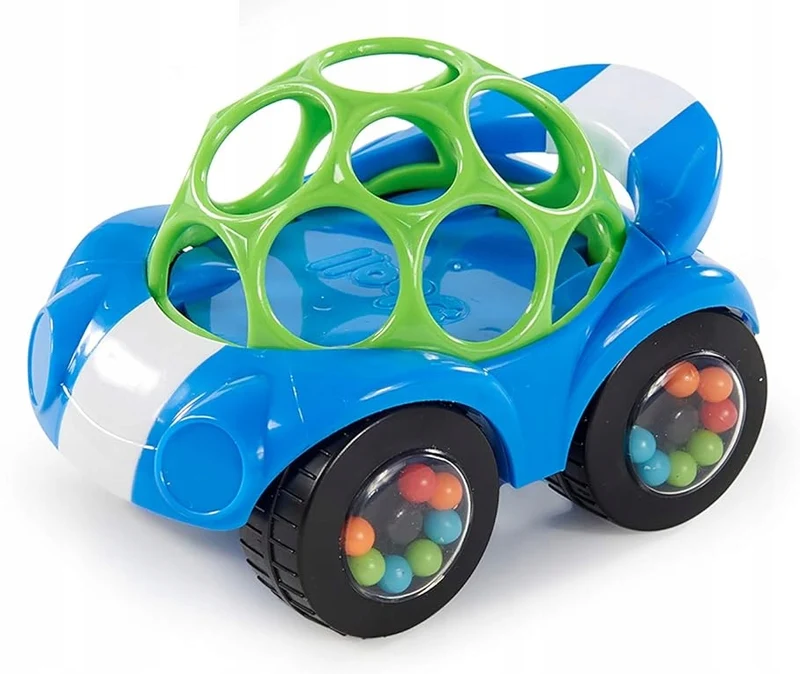 BRIGHT STARTS Oball Rattle & Roll jeżdżący samochód z grzechotką