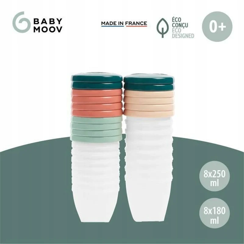 BABYMOOV Babybols MISECZKI pojemniki 16elementów