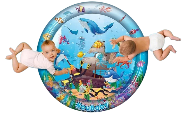 NOUBABY XXL mata wodna do zabawy na brzuszku 100 cm OCEAN