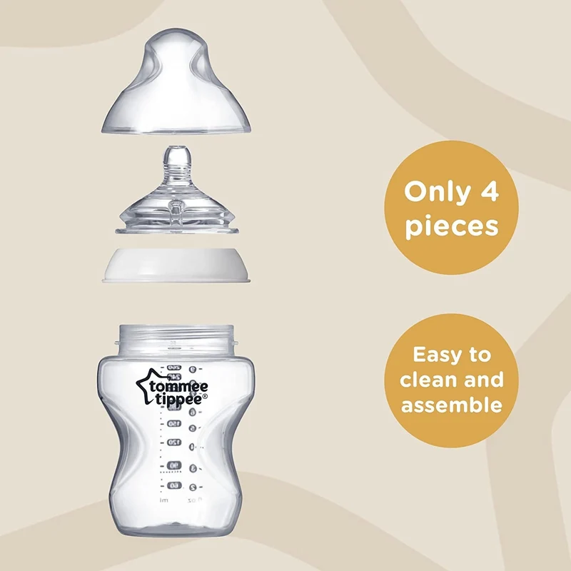 TOMMEE TIPPEE zestaw 6 butelek 260ml ANTI-COLIC