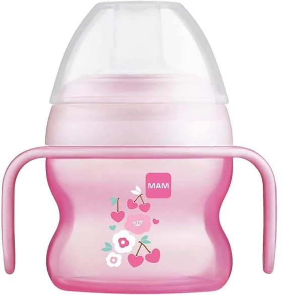 MAM Starter Cup kubek niekapek 150 ml 4 m+ KWIATY