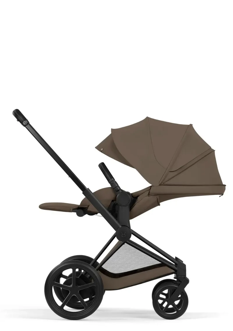Kinderwagen-Set 'e-Priam Comfort' Coconut Brown / Matt Black Frame