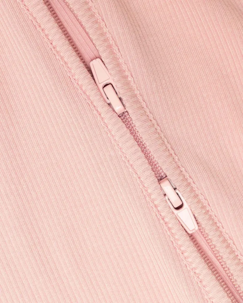 BABYGO® Dusty Pink gerippter Schlafanzug mit Reißverschluss