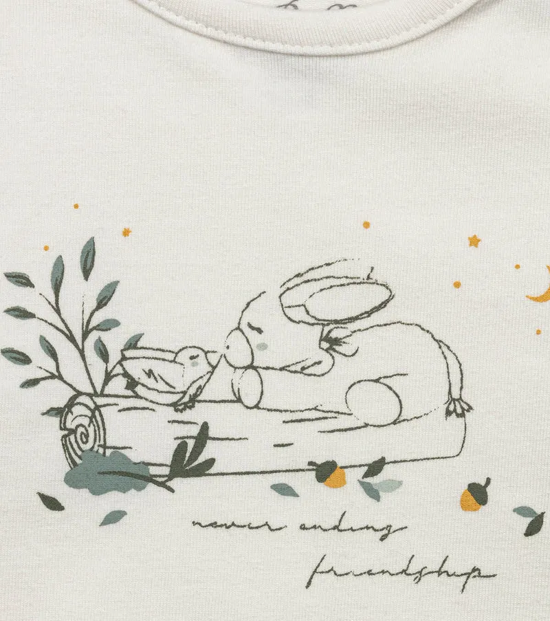 Sterntaler Jersey Baby Shirt Ecru Esel Grün